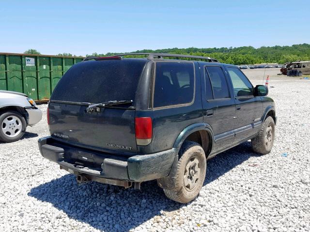 1GNDT13X53K144862 - 2003 CHEVROLET BLAZER GREEN photo 4