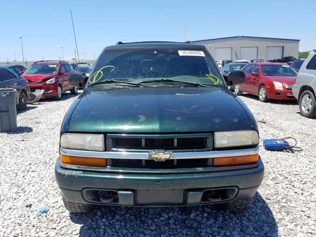 1GNDT13X53K144862 - 2003 CHEVROLET BLAZER GREEN photo 9