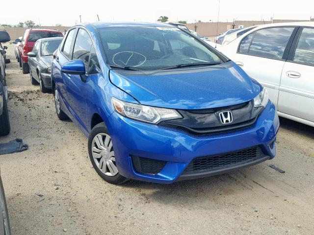 JHMGK5H57HS004504 - 2017 HONDA FIT LX BLUE photo 1