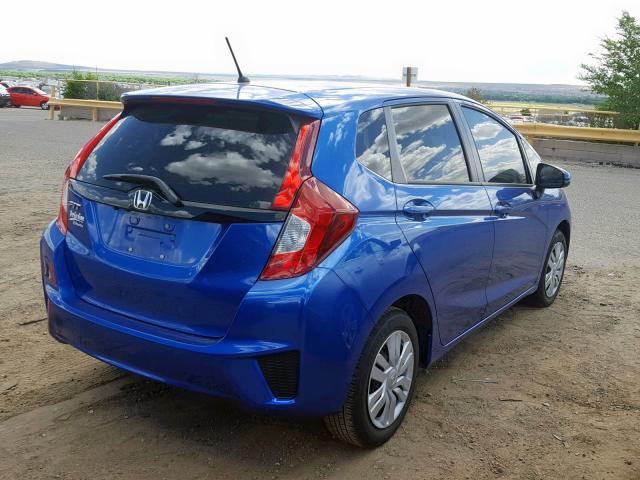 JHMGK5H57HS004504 - 2017 HONDA FIT LX BLUE photo 4