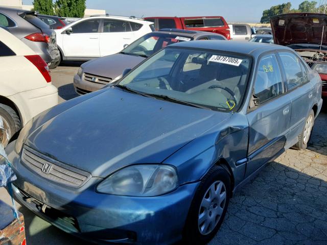 2HGEJ6619YH526478 - 2000 HONDA CIVIC BASE Mavi foto 2