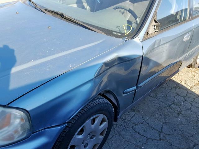 2HGEJ6619YH526478 - 2000 HONDA CIVIC BASE Mavi foto 9