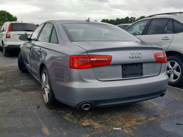 WAUGFAFC1EN014825 - 2014 AUDI A6 PREMIUM GRAY photo 3