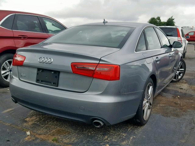 WAUGFAFC1EN014825 - 2014 AUDI A6 PREMIUM GRAY photo 4