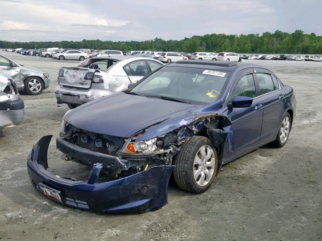 1HGCP26888A101604 - 2008 HONDA ACCORD EXL BLUE photo 2