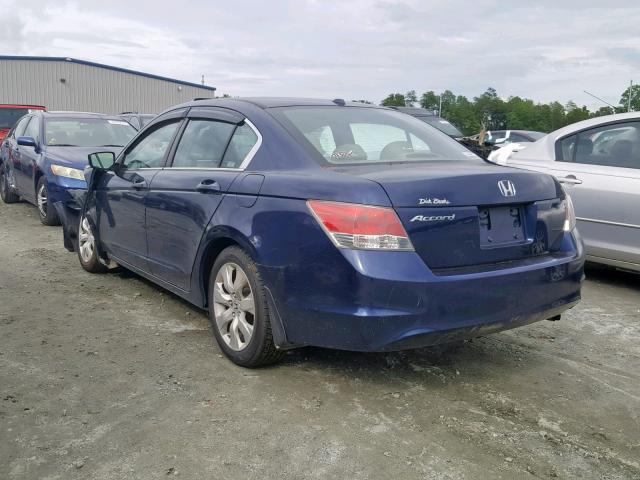 1HGCP26888A101604 - 2008 HONDA ACCORD EXL BLUE photo 3