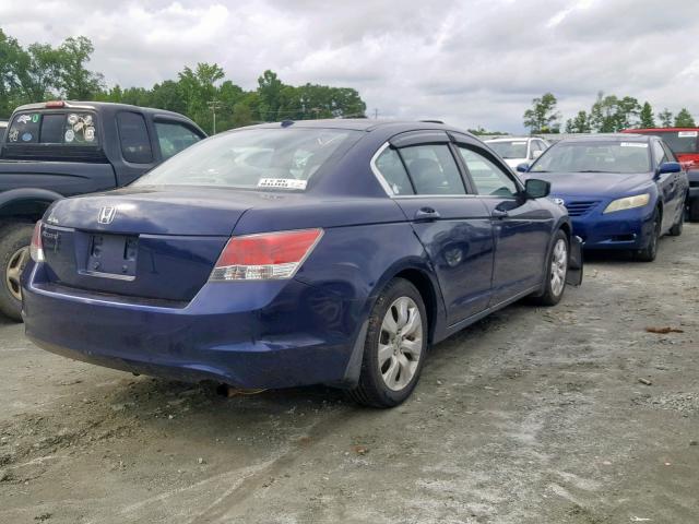 1HGCP26888A101604 - 2008 HONDA ACCORD EXL BLUE photo 4