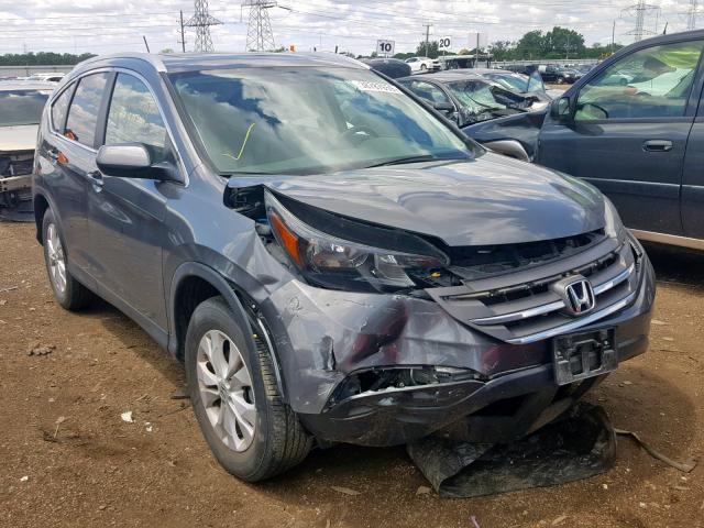 2HKRM4H77DH670836 - 2013 HONDA CR-V EXL GRAY photo 1