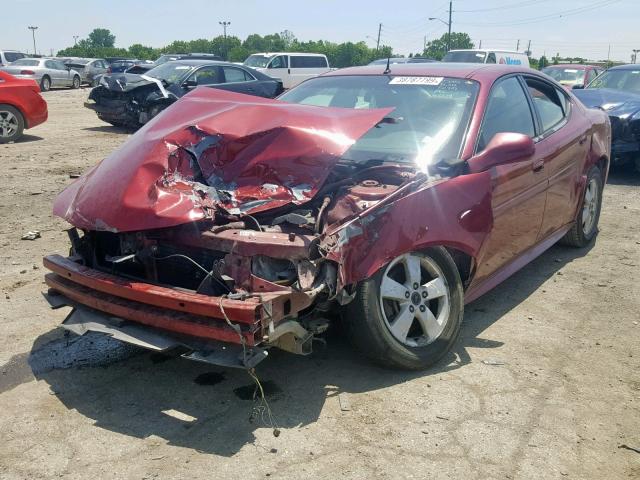 2G2WS542451164297 - 2005 PONTIAC GRAND PRIX RED photo 2