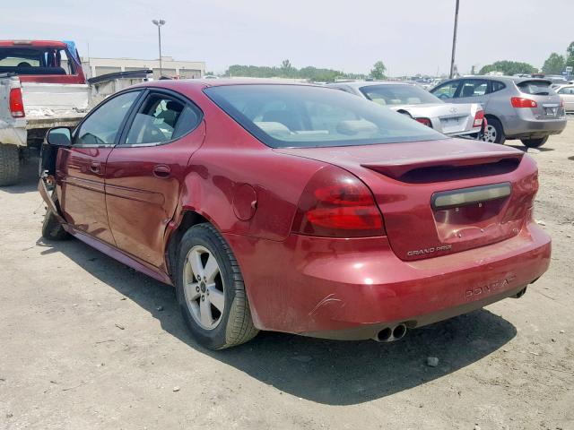 2G2WS542451164297 - 2005 PONTIAC GRAND PRIX RED photo 3