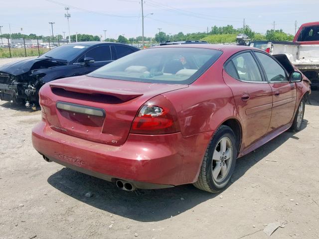 2G2WS542451164297 - 2005 PONTIAC GRAND PRIX RED photo 4