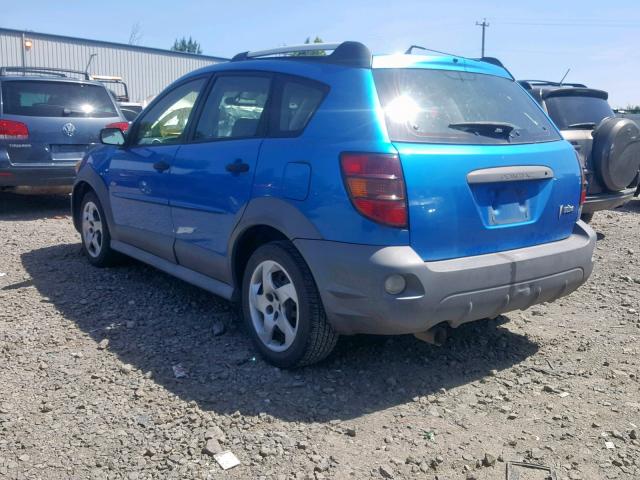 5Y2SL65898Z405167 - 2008 PONTIAC VIBE BLUE photo 3