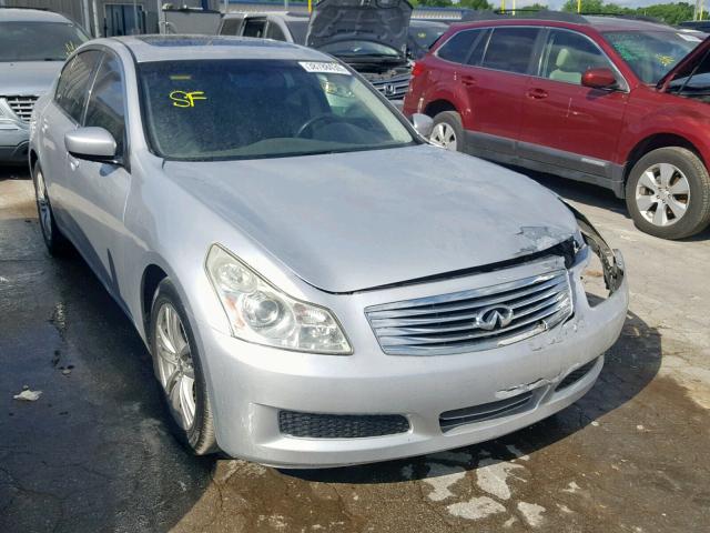 JNKCV61EX9M309328 - 2009 INFINITI G37 BASE SILVER photo 1