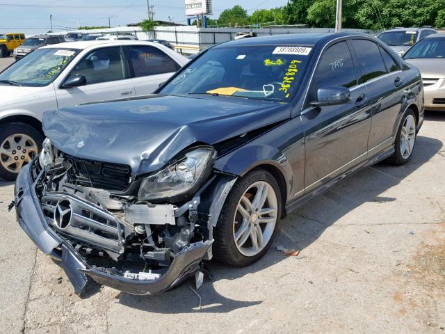 WDDGF4HB8DA788039 - 2013 MERCEDES-BENZ C 250 GRAY photo 2