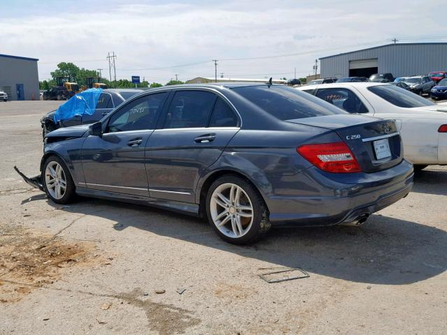 WDDGF4HB8DA788039 - 2013 MERCEDES-BENZ C 250 GRAY photo 3