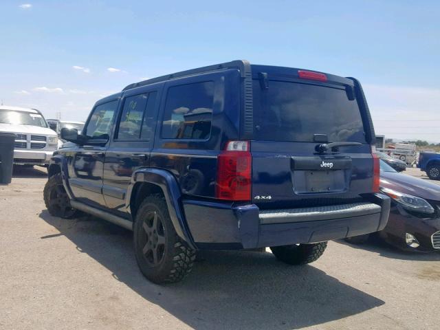1J8HG48K26C180819 - 2006 JEEP COMMANDER BLUE photo 3