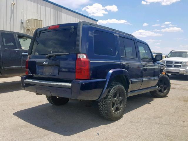 1J8HG48K26C180819 - 2006 JEEP COMMANDER BLUE photo 4