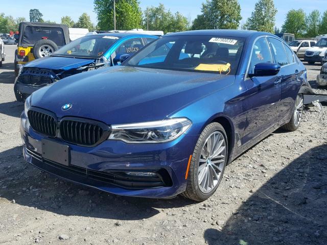 WBAJE7C59JWC55007 - 2018 BMW 540 XI BLUE photo 2