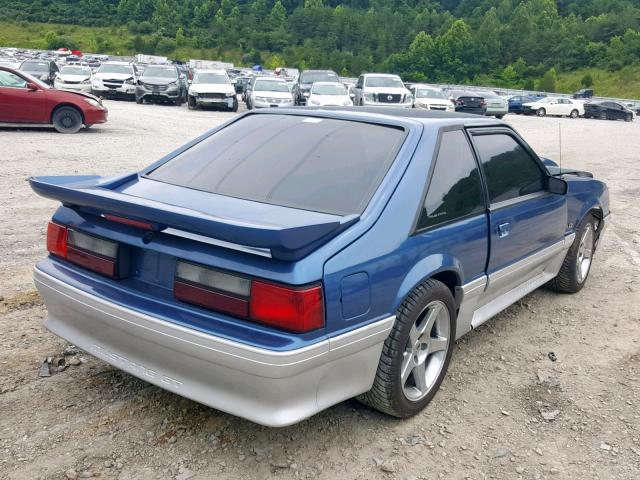 1FABP42E7KF233349 - 1989 FORD MUSTANG GT BLUE photo 4