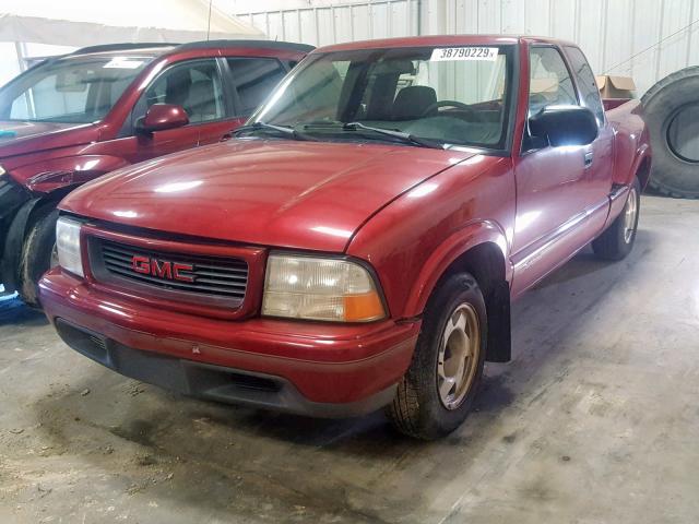 1GTCS1941W8537389 - 1998 GMC SONOMA BURGUNDY photo 2