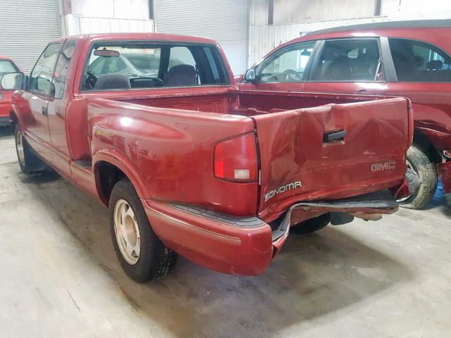 1GTCS1941W8537389 - 1998 GMC SONOMA BURGUNDY photo 3