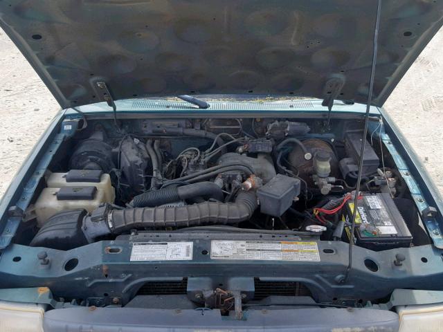 1FTYR10UXWTA30521 - 1998 FORD RANGER GREEN photo 7