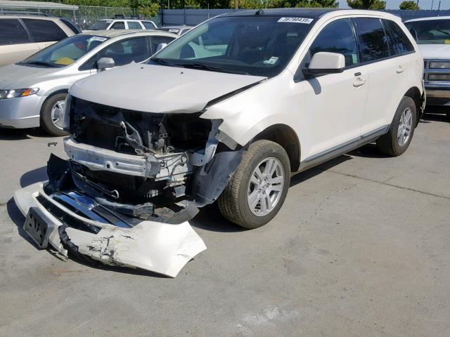 2FMDK38C78BA97358 - 2008 FORD EDGE SEL WHITE photo 2