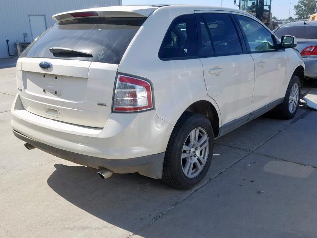 2FMDK38C78BA97358 - 2008 FORD EDGE SEL WHITE photo 4