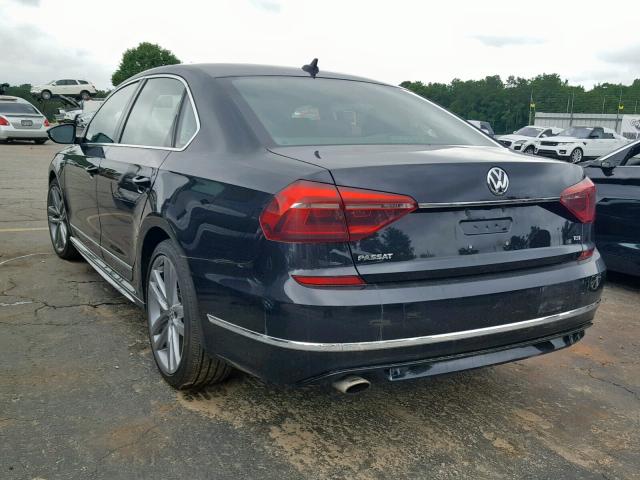 1VWDT7A37HC033305 - 2017 VOLKSWAGEN PASSAT R-L BLACK photo 3