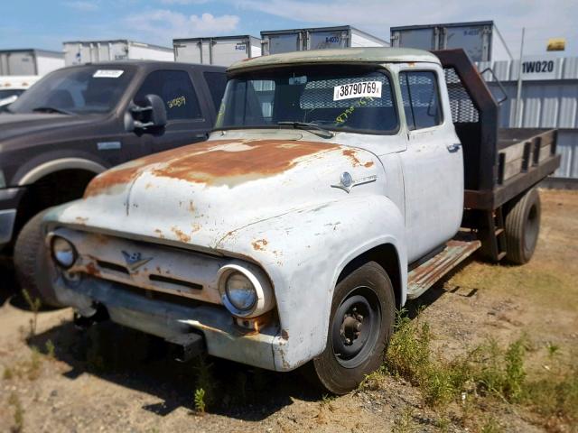 F35V6N26157 - 1956 FORD PICKUP GRAY photo 2