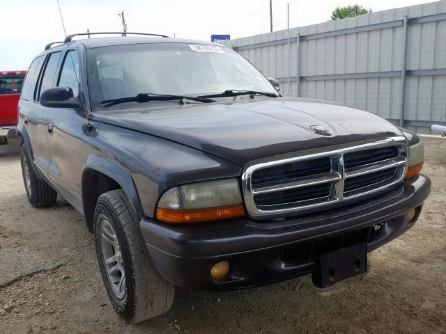 1D4HR48ZX3F580378 - 2003 DODGE DURANGO SL GRAY photo 1