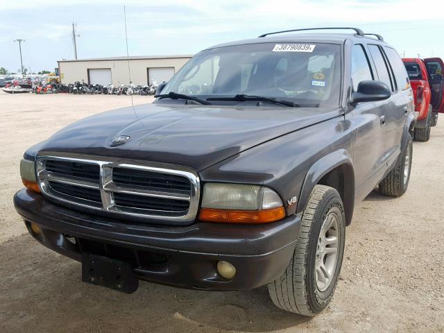 1D4HR48ZX3F580378 - 2003 DODGE DURANGO SL GRAY photo 2