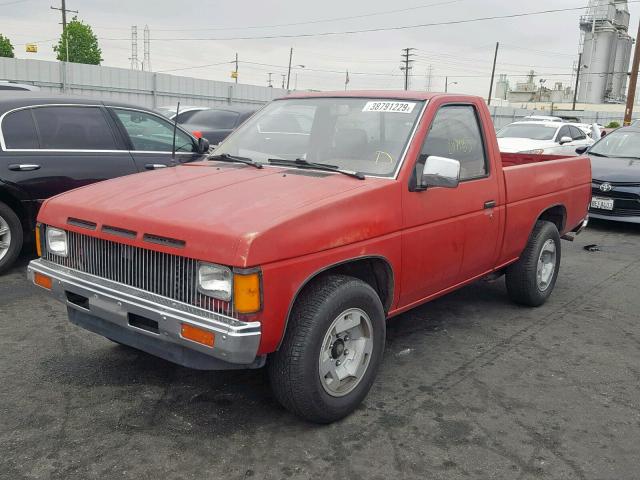 JN6ND11S8HW010197 - 1987 NISSAN D21 SHORT RED photo 2