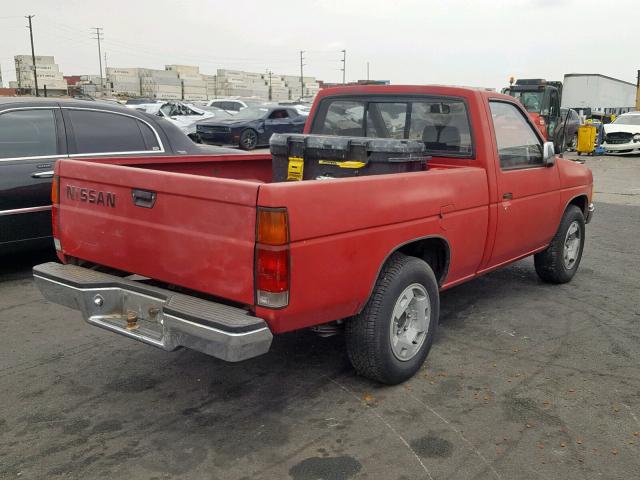 JN6ND11S8HW010197 - 1987 NISSAN D21 SHORT RED photo 4