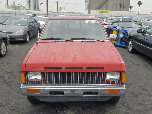 JN6ND11S8HW010197 - 1987 NISSAN D21 SHORT RED photo 9