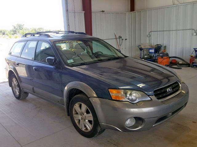 4S4BP62C657376761 - 2005 SUBARU LEGACY OUT BLUE photo 1