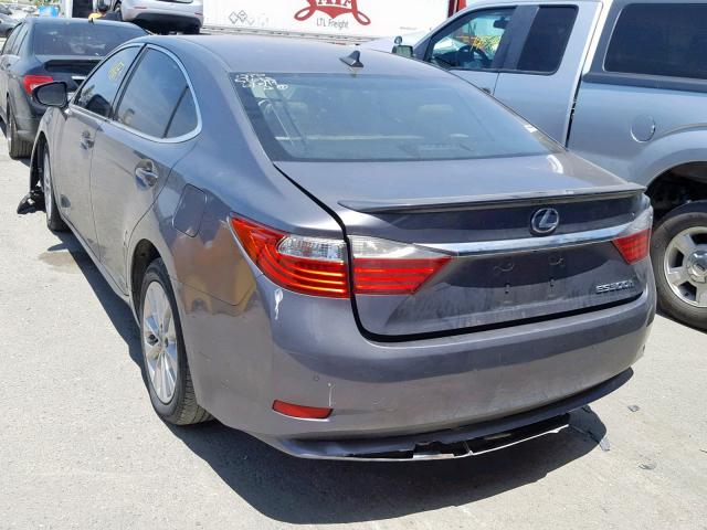 JTHBW1GG7D2015037 - 2013 LEXUS ES 300H GRAY photo 3