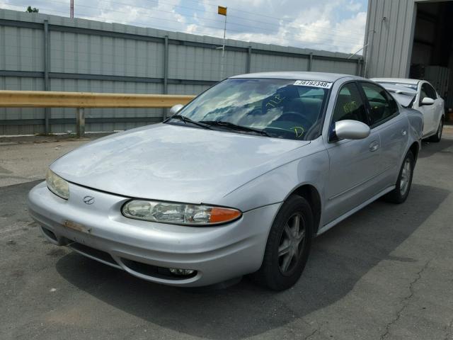 1G3NL52E72C180324 - 2002 OLDSMOBILE ALERO GL SILVER photo 2