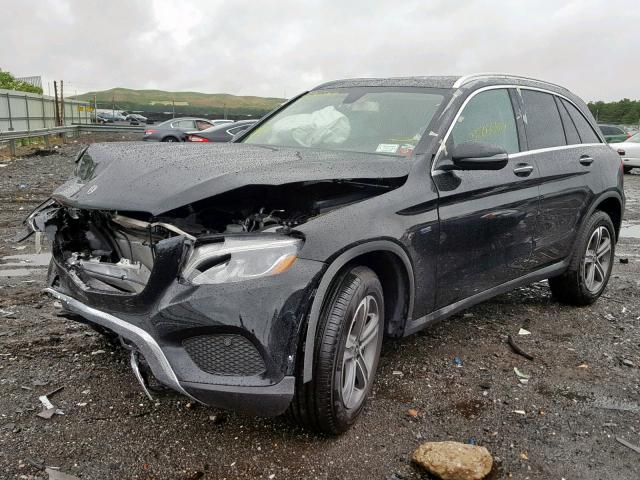 WDC0G5EB3KF562682 - 2019 MERCEDES-BENZ GLC 350E BLACK photo 2