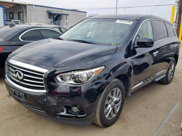 5N1AL0MN5DC340939 - 2013 INFINITI JX35 BLACK photo 2