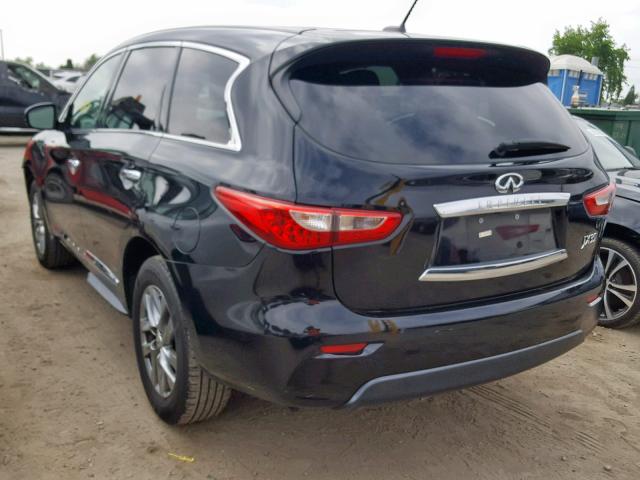 5N1AL0MN5DC340939 - 2013 INFINITI JX35 BLACK photo 3