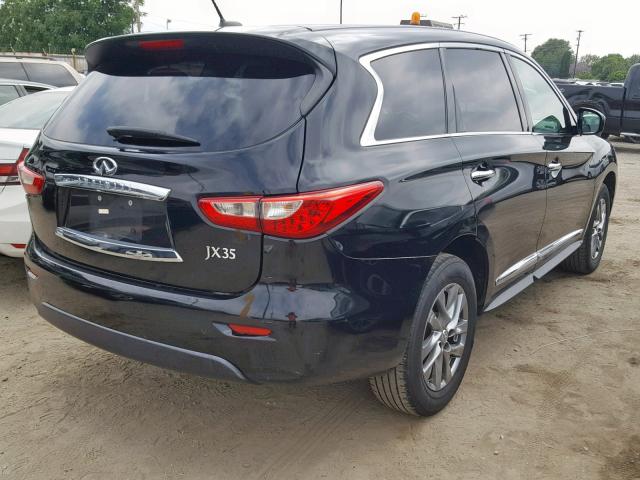 5N1AL0MN5DC340939 - 2013 INFINITI JX35 BLACK photo 4