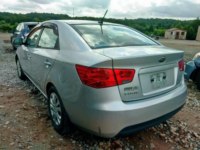 KNAFU4A20C5517275 - 2012 KIA FORTE EX SILVER photo 3