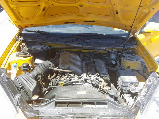 KMHHU6KHXAU027113 - 2010 HYUNDAI GENESIS CO YELLOW photo 7