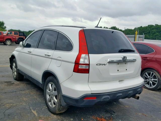 JHLRE387X8C041566 - 2008 HONDA CR-V EXL WHITE photo 3