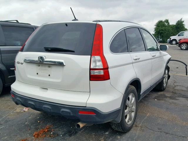 JHLRE387X8C041566 - 2008 HONDA CR-V EXL WHITE photo 4