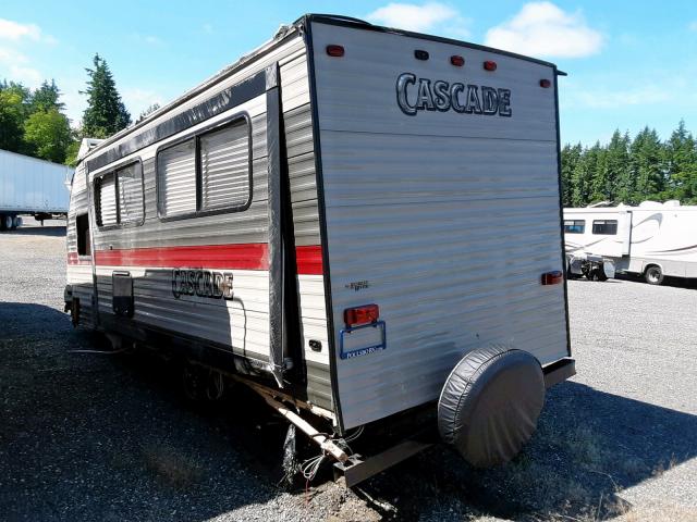 4X4TCST22J9129281 - 2018 WILDWOOD TRAILER TWO TONE photo 3