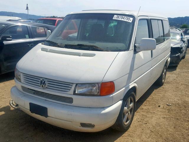 WV2MB47031H150701 - 2001 VOLKSWAGEN EUROVAN MV WHITE photo 2