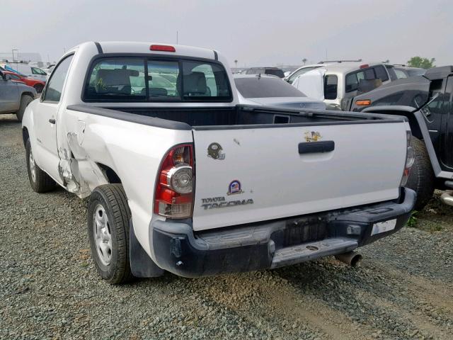 5TENX22N69Z619432 - 2009 TOYOTA TACOMA WHITE photo 3