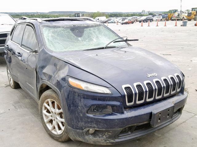 1C4PJLCS2EW181195 - 2014 JEEP CHEROKEE L BLUE photo 1